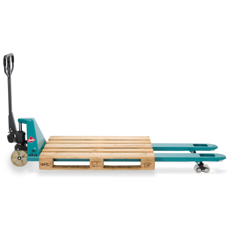 Kestävä pumppukärry pitkillä 2000 mm haarukoilla | Jungheinrich Shop